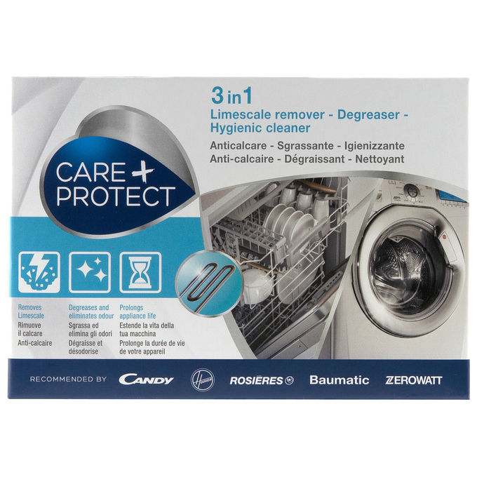 Care + Protect Detersivo Multiuso in Polvere Anticalcare Lavatrice Lavastoviglie