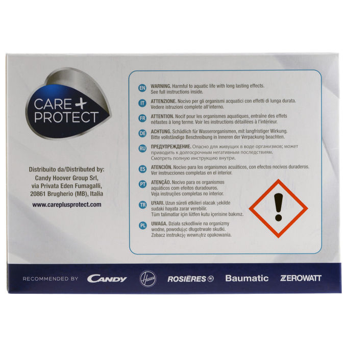 Care + Protect Detersivo Multiuso in Polvere Anticalcare Lavatrice Lavastoviglie