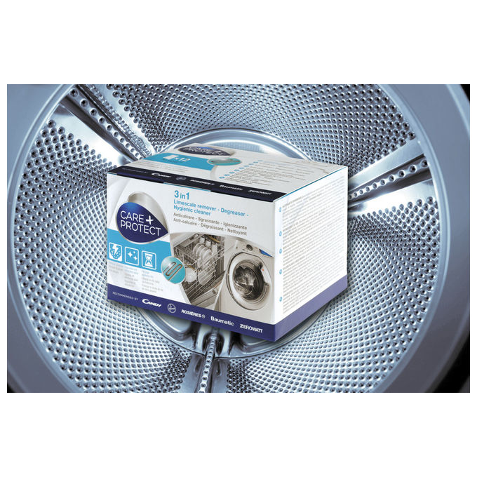 Care + Protect Detersivo Multiuso in Polvere Anticalcare Lavatrice Lavastoviglie