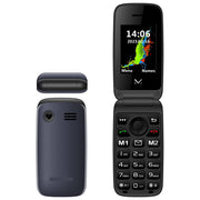 Majestic Sileno 42 Flip CB Telefono per Anziani Dual SIM, Blu