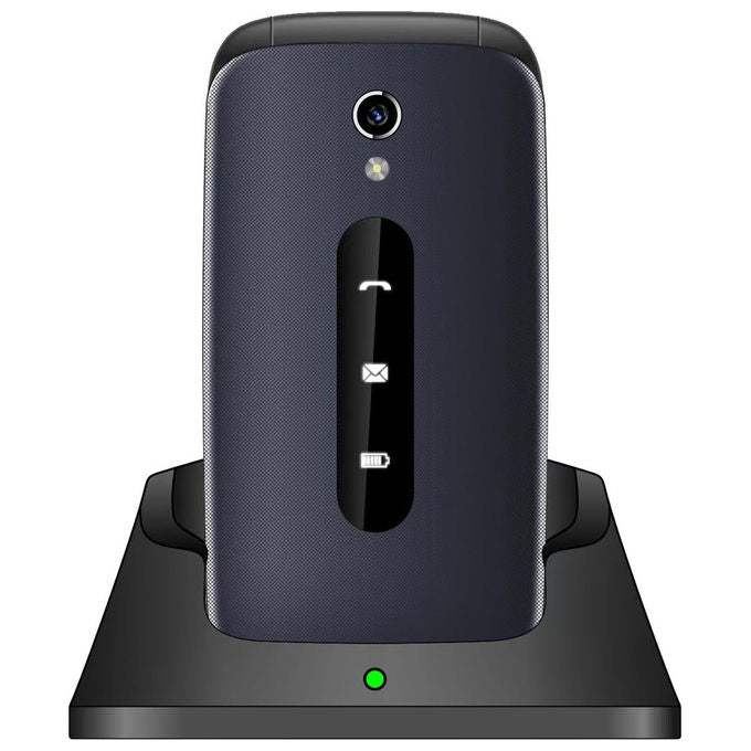 Majestic Sileno 42 Flip CB Telefono per Anziani Dual SIM, Blu