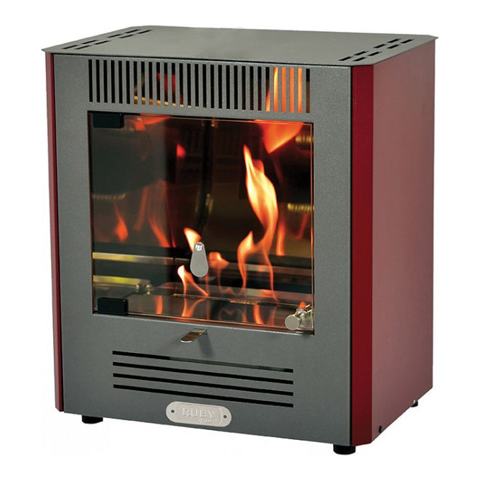 Tecno Air System Biostufa Mini Ruby Bioetanolo Bordeaux Libera Installazione