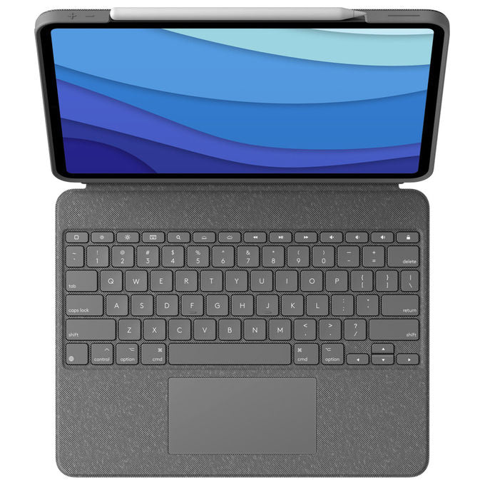 Logitech Combo Touch Tastiera Spagnola Grigia per iPad Pro 12.9