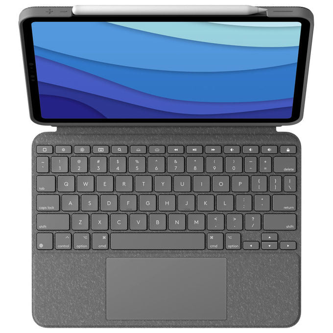 Logitech Combo Touch Custodia con Tastiera Spagnola Grigia per iPad Pro 11