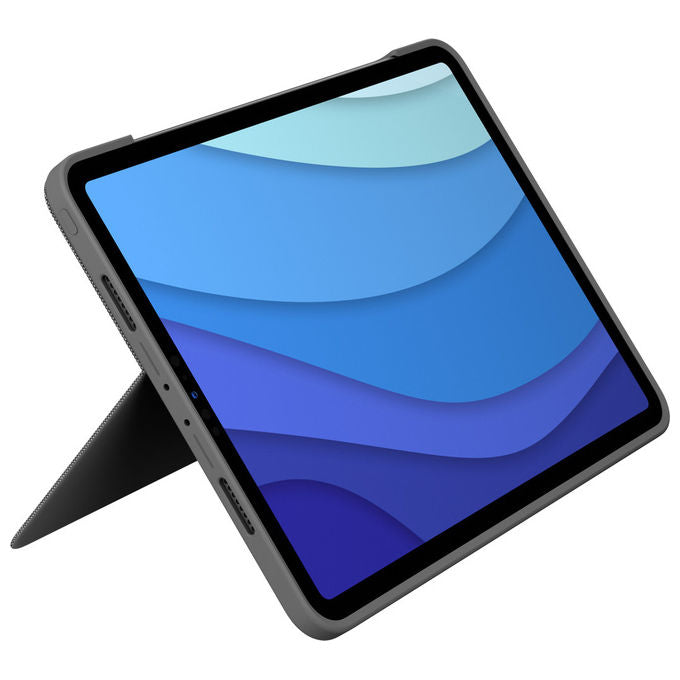 Logitech Combo Touch Custodia con Tastiera Spagnola Grigia per iPad Pro 11
