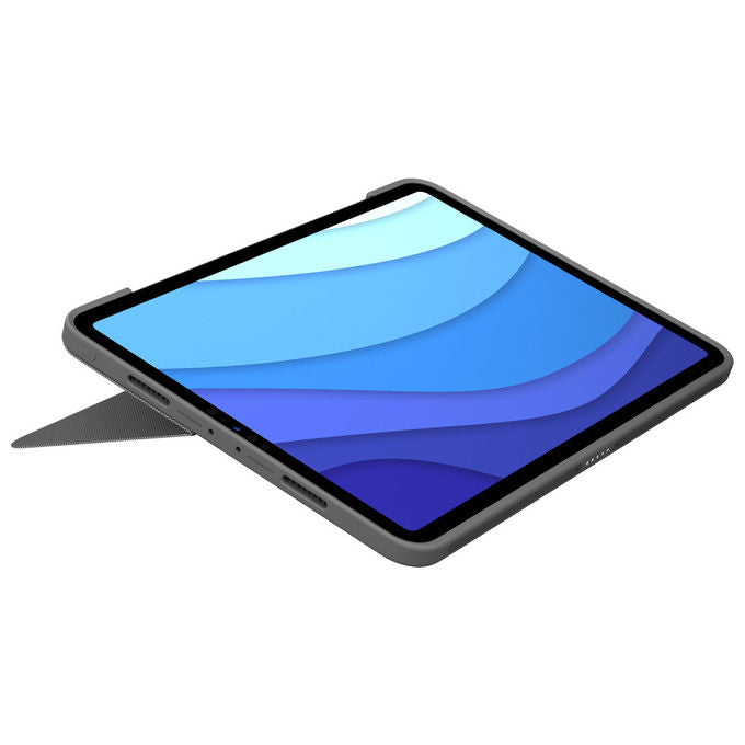 Logitech Combo Touch Custodia con Tastiera Spagnola Grigia per iPad Pro 11