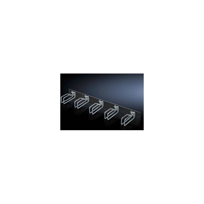 Rittal DK 5502.205 Pannello Passacavi Rack 1U, Nero