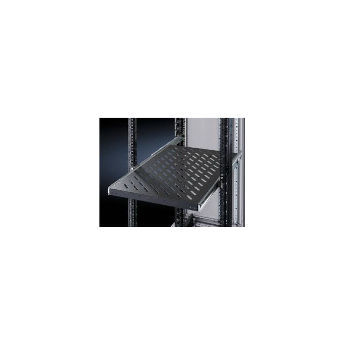 Rittal DK 5501.675 Ripiano Estraibile 1U per Armadio Rack, Nero
