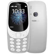 Nokia 3310 Telefono Cellulare Dual SIM 2.4'' Fotocamera 2 MP Radio FM Bluetooth colore Grigio