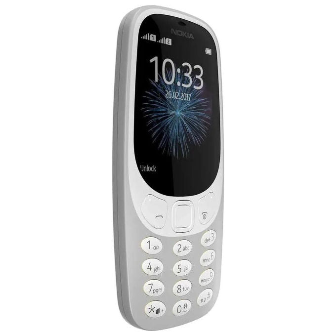 Nokia 3310 Telefono Cellulare Dual SIM 2.4'' Fotocamera 2 MP Radio FM Bluetooth colore Grigio