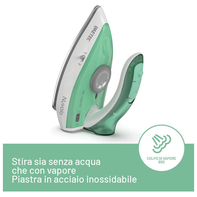 Imetec Nuvola Ferro da Stiro da Viaggio a Vapore 1000W