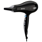 Imetec Asciugacapelli S6 2000, 2200W, Nero, 2 Velocita' e 3 Temperature