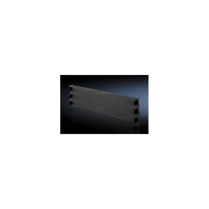 Rittal 7151.305 Pannello Cieco Toolless 3U Nero in Plastica