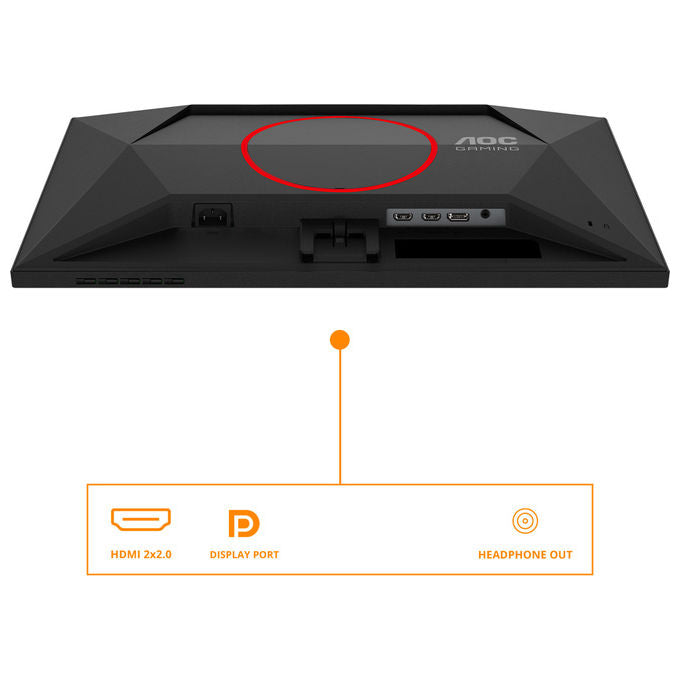 AOC G4 25G4SRE Monitor Gaming 24.5'' Full HD 310Hz IPS Nero-Rosso