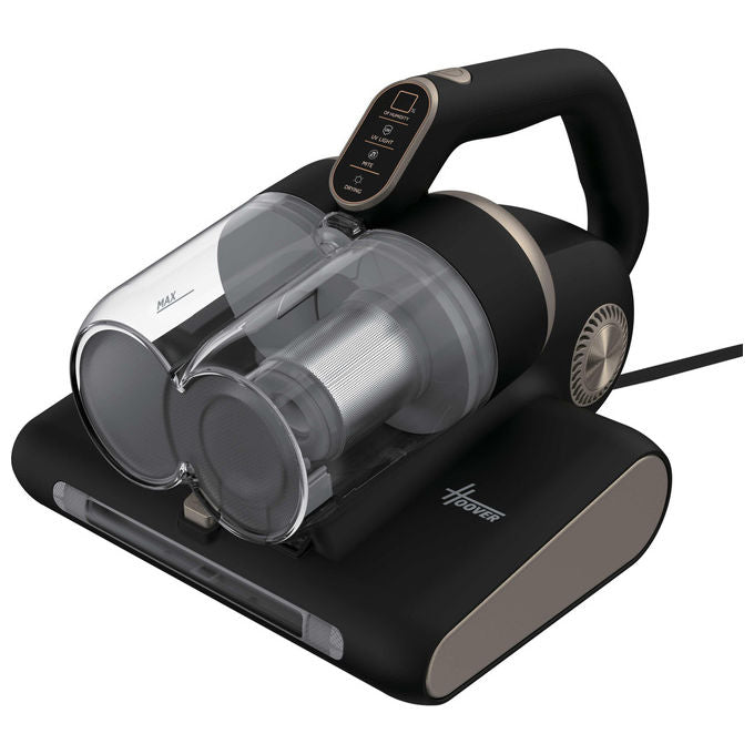 Hoover HMC520UV 011 Aspirapolvere Battimaterasso 4 in 1 Senza Sacchetto 0,6 L 400 W Luci UV Display LED colore Nero Metallico