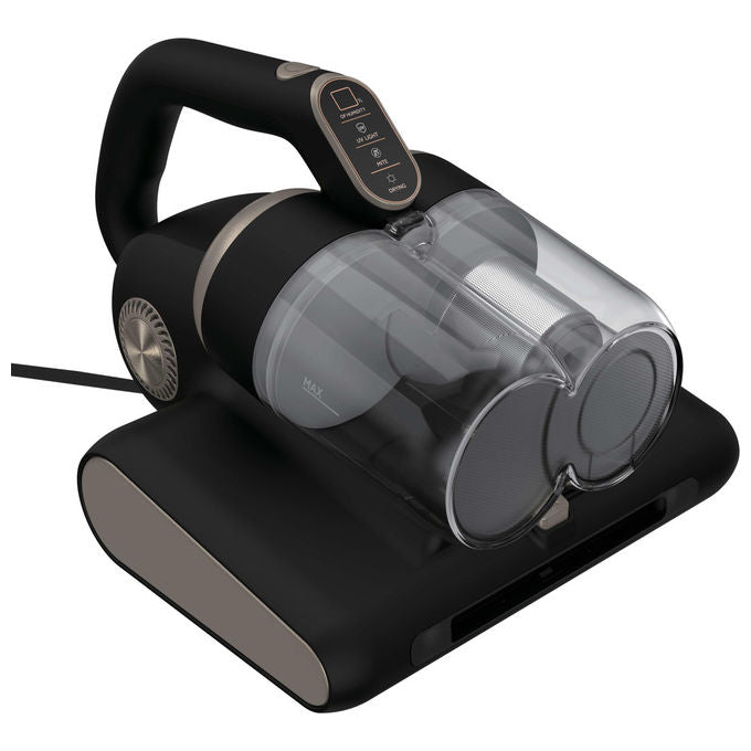 Hoover HMC520UV 011 Aspirapolvere Battimaterasso 4 in 1 Senza Sacchetto 0,6 L 400 W Luci UV Display LED colore Nero Metallico