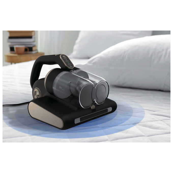 Hoover HMC520UV 011 Aspirapolvere Battimaterasso 4 in 1 Senza Sacchetto 0,6 L 400 W Luci UV Display LED colore Nero Metallico