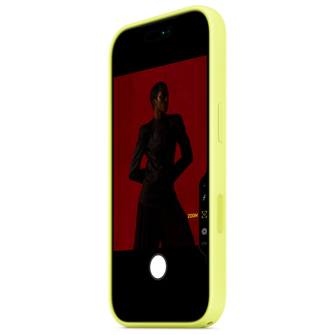 Apple Custodia MagSafe Silicone iPhone 17 Pro Giallo Neon