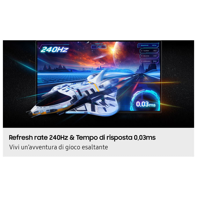 Samsung, Monitor Gaming Odyssey OLED G8 G81SF, 32'' UHD Flat, Argento
