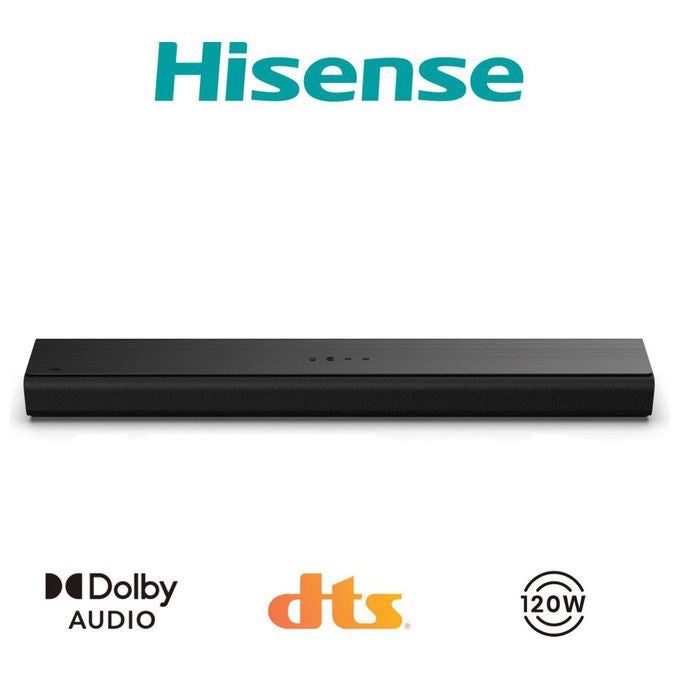 Hisense HS1000 Soundbar 2.0 Canali 120 W Dolby Audio DTS Virtual:X Bluetooth 5.3 HDMI ARC colore Nero