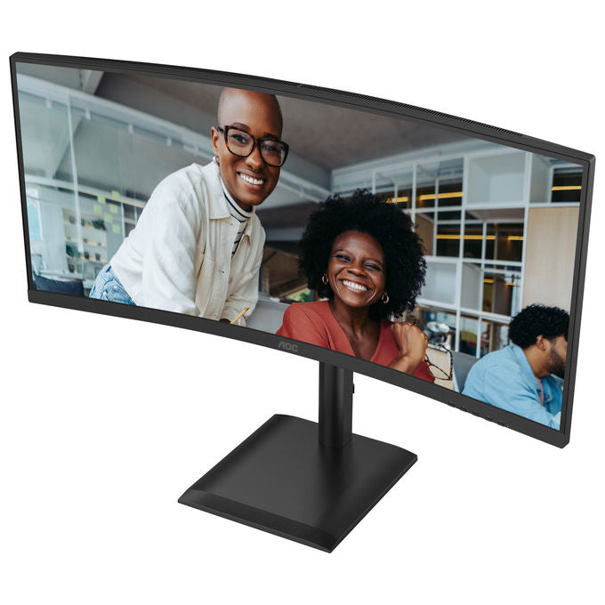 AOC CU34E4CV Monitor PC 34'' Curvo VA UWQHD 21:9 120Hz HDR10 USB-C 90W KVM FreeSync colore Nero