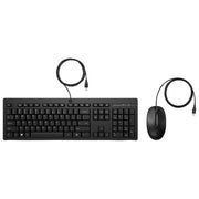 Hp KIT_ Mouse e Tastiera 225 Wired Usb Layout Italiano Nero