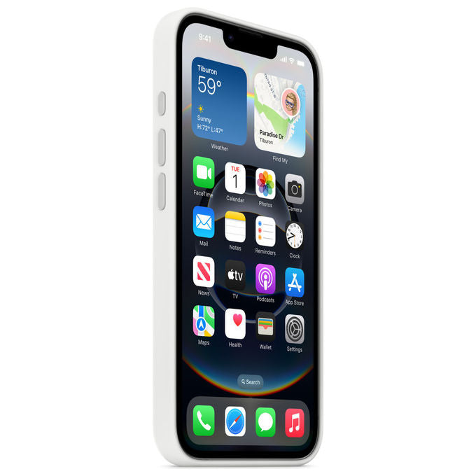 Apple, Custodia Silicone, Bianco, per iPhone 16e