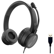 Conceptronic Cuffie Stereo USB Polona05B con Microfono Nero