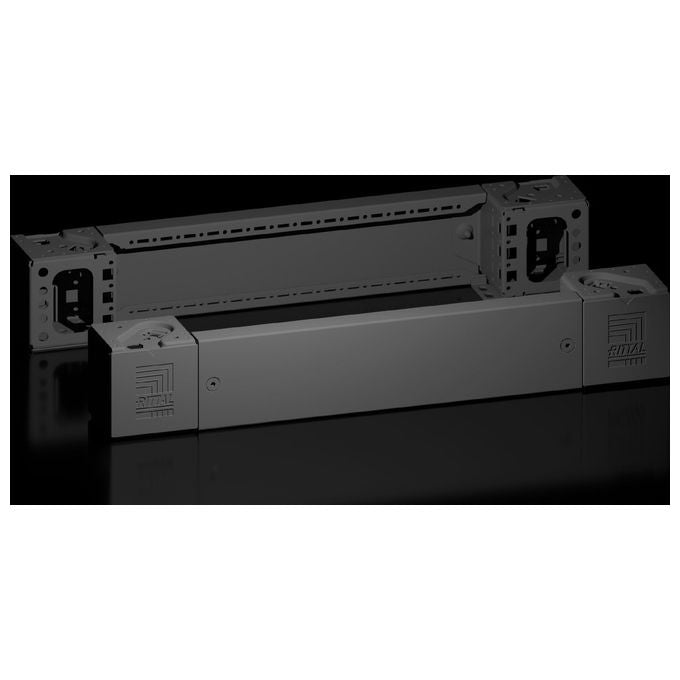 Rittal Pezzo D'angolo Acciaio Nero 600x100 mm