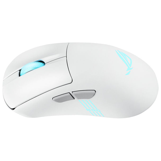 Asus Rog Keris II Origin Wht, Mouse Gaming Ottico, 42000 DPI, Wireless, Bianco