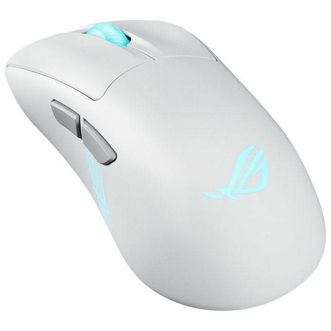 Asus Rog Keris II Origin Wht, Mouse Gaming Ottico, 42000 DPI, Wireless, Bianco