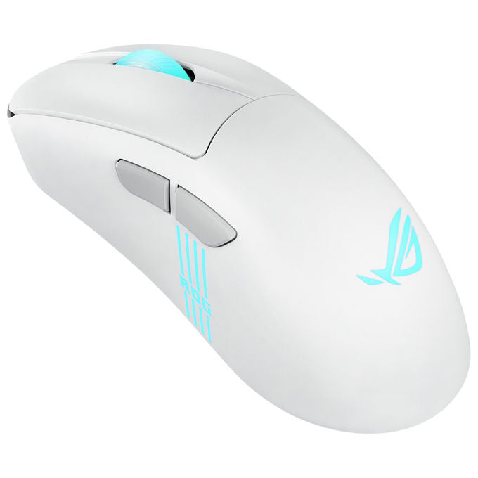 Asus Rog Keris II Origin Wht, Mouse Gaming Ottico, 42000 DPI, Wireless, Bianco