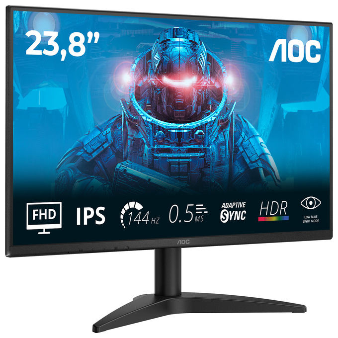 AOC Monitor FHD 23.8'' 144Hz LED Nero 24B36X