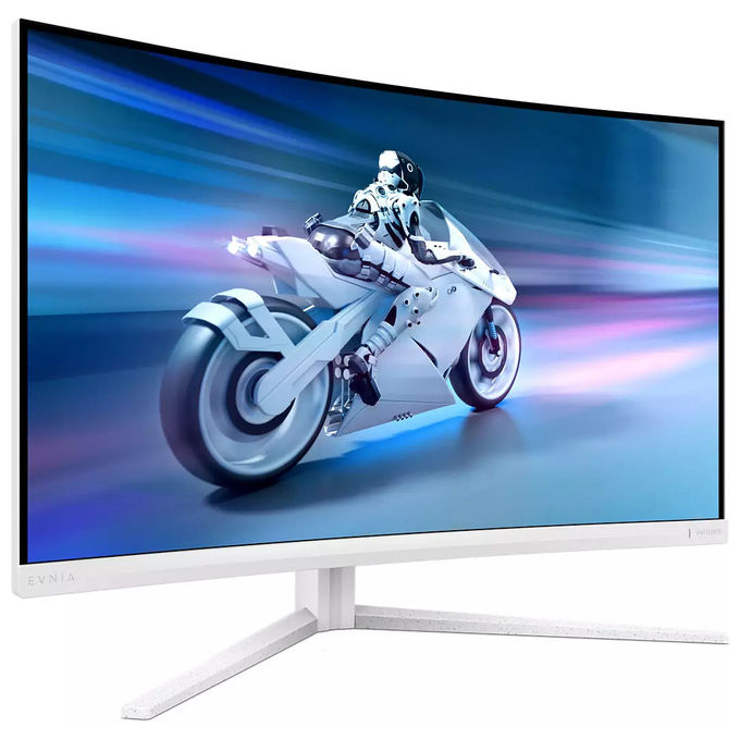 Philips, Monitor Gaming Curvo Evnia 5000 32M2C5501-00, 31.5'' Quad HD, 1 ms, Bianco