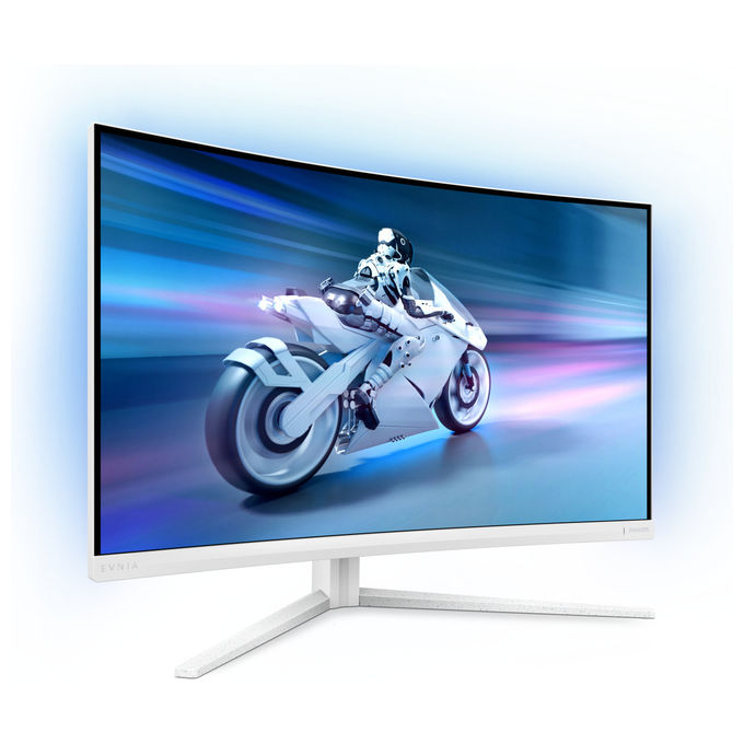 Philips, Monitor Gaming Curvo Evnia 5000 32M2C5501-00, 31.5'' Quad HD, 1 ms, Bianco