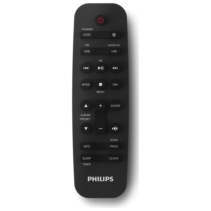 Philips, Microsistema Audio, 80W, DAB+-FM, CD, USB, Bluetooth, Nero-Grigio scuro