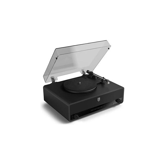 Philips TAV3000B-10 CENTURY Giradischi Bluetooth 3 velocita' Altoparlanti Integrati Bass-Reflex Auracast Arresto Automatico colore Nero