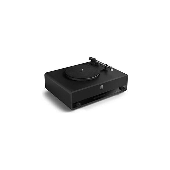 Philips TAV3000B-10 CENTURY Giradischi Bluetooth 3 velocita' Altoparlanti Integrati Bass-Reflex Auracast Arresto Automatico colore Nero