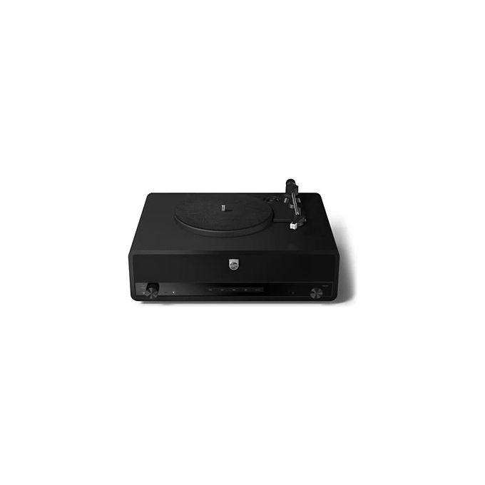 Philips TAV3000B-10 CENTURY Giradischi Bluetooth 3 velocita' Altoparlanti Integrati Bass-Reflex Auracast Arresto Automatico colore Nero