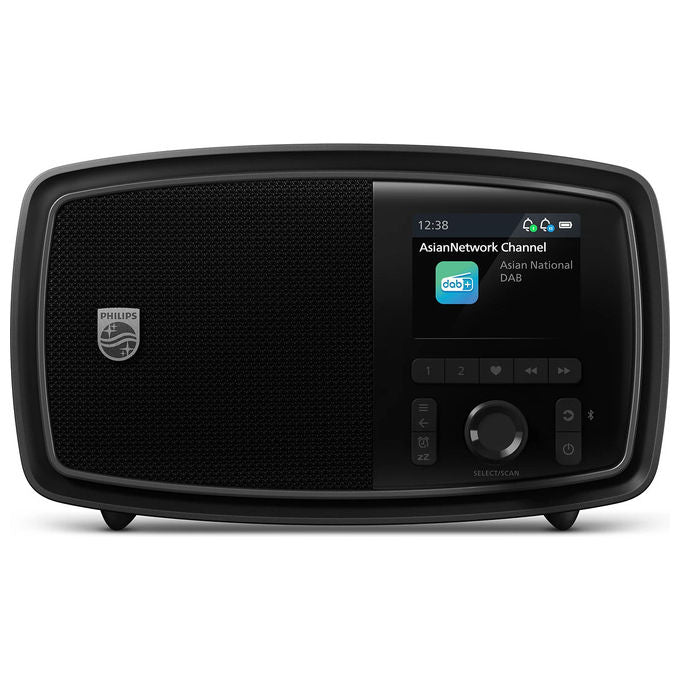 Philips TAV2000DB Radio Portatile DAB+ FM Bluetooth 5.4 5 W Batteria 2600 mAh Doppia Sveglia colore Nero