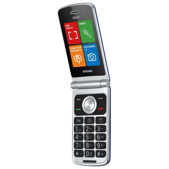 Brondi Maxy Flipattivo Telefono Cellulare Blu