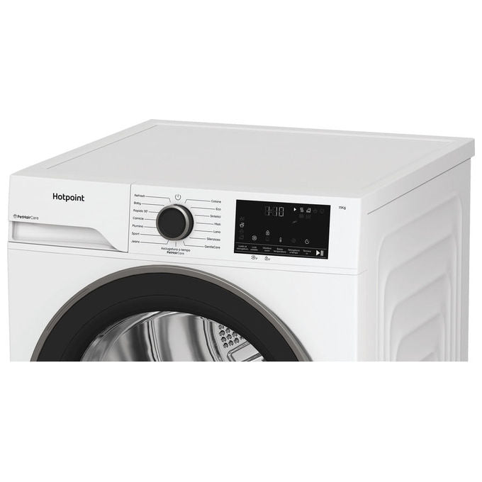 Hotpoint HPT 113D BS IT Asciugatrice Pompa di Calore 11 Kg Classe D PetHairCare EasyIron 64 dB (84,6x59,8x67,2 cm) colore Bianco