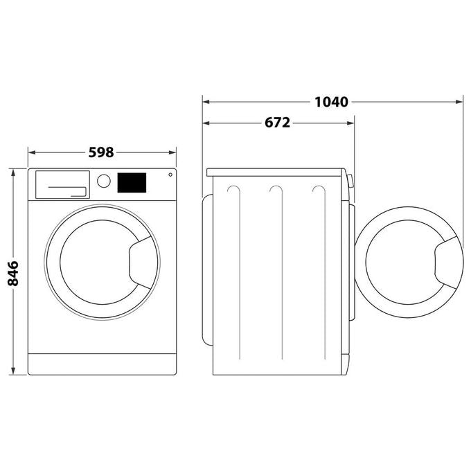 Hotpoint HPT 113D BS IT Asciugatrice Pompa di Calore 11 Kg Classe D PetHairCare EasyIron 64 dB (84,6x59,8x67,2 cm) colore Bianco
