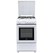 De'Longhi DL554GW2 Cucina a Gas 4 Fuochi Forno Gas Statico 49 L Classe A (83x50x50 cm) colore Bianco
