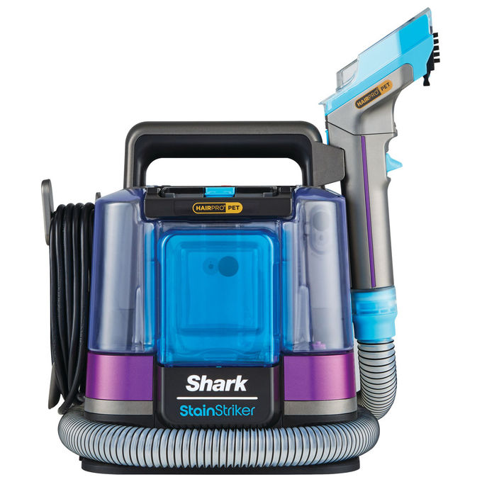 Shark PX250EUT StainStriker HairPro Pet Smacchiatore Portatile 450W 1,2 L 87 dB colore Nero Blu Giallo