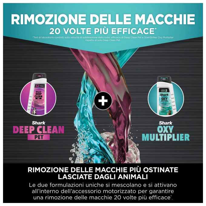Shark PX250EUT StainStriker HairPro Pet Smacchiatore Portatile 450W 1,2 L 87 dB colore Nero Blu Giallo