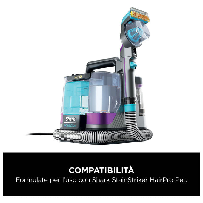 Shark PX250EUT StainStriker HairPro Pet Smacchiatore Portatile 450W 1,2 L 87 dB colore Nero Blu Giallo