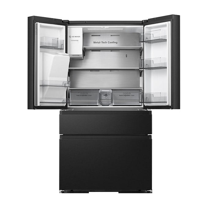 Hisense RF728N4SAFE Frigorifero Francia Porta totale 560 L Classe Energetica E Nero