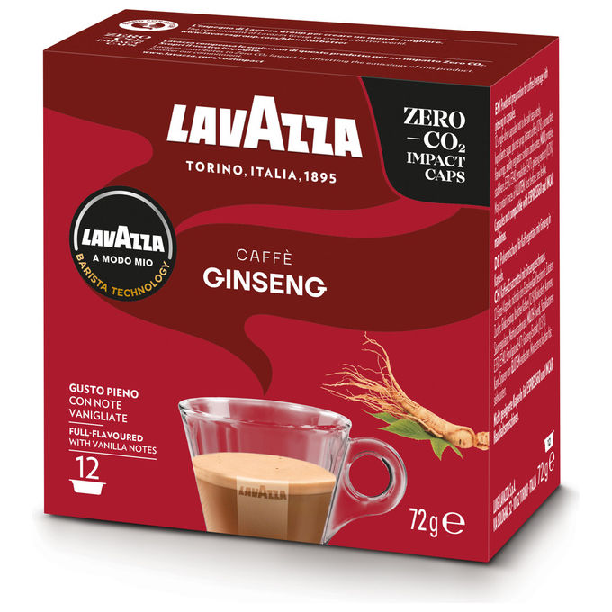 Lavazza A Modo Mio, Caffe' Ginseng, 12 Capsule