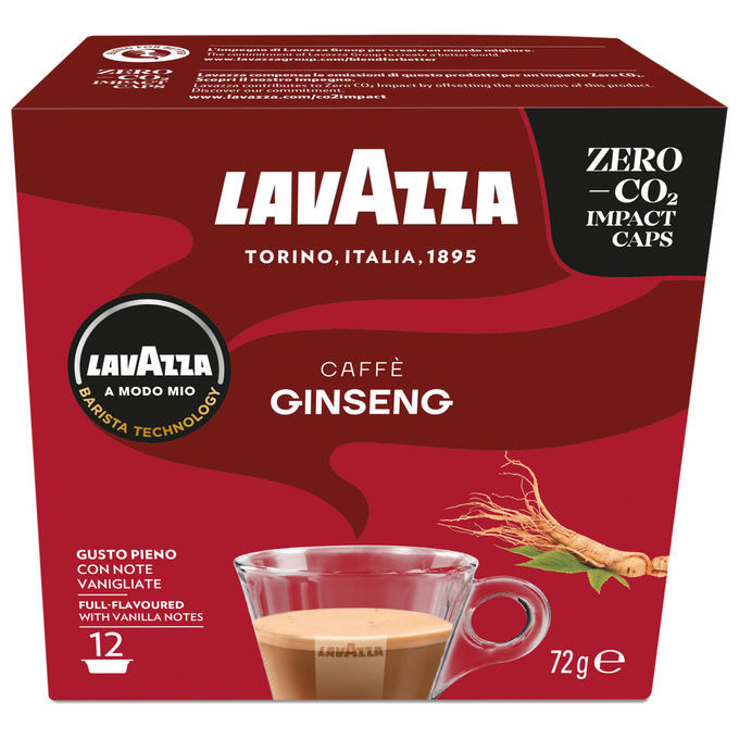 Lavazza A Modo Mio, Caffe' Ginseng, 12 Capsule